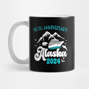 40Th Anniversary Wedding Alaska Cruise 2024 Vacation Mug